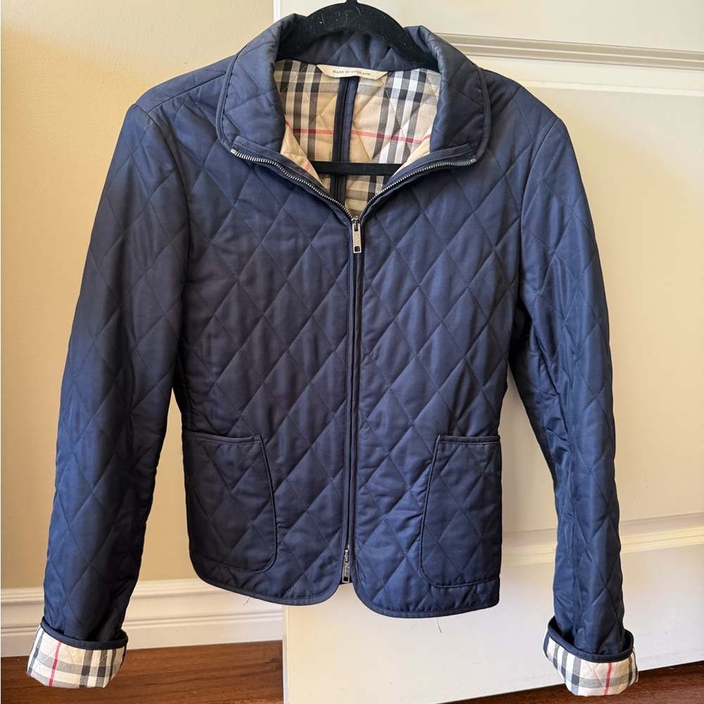 Burberry London quilted fitted jacket